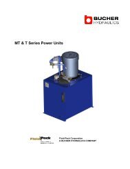 MT & T Series Power Units - BUCHER HYDRAULICS