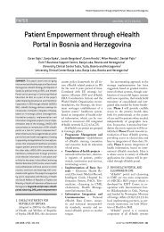 Patient Empowerment through eHealth Portal in Bosnia and ...