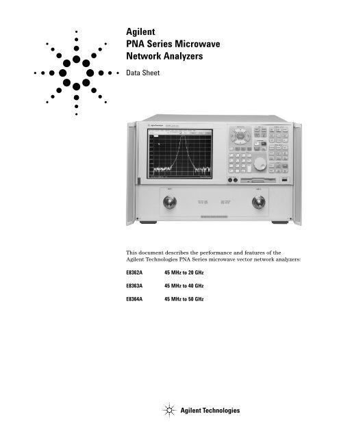 Agilent PNA Series Microwave Network Analyzers