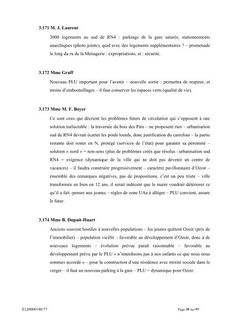 Rapport du commissaire enquÃªteur - Le Renard