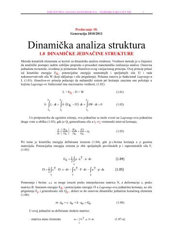 PREDAVANJE-10 dinamika 2011