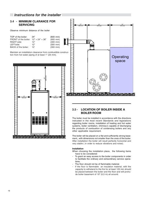 Installation Manual - Unical Lattner Condensing Hot Water Boilers