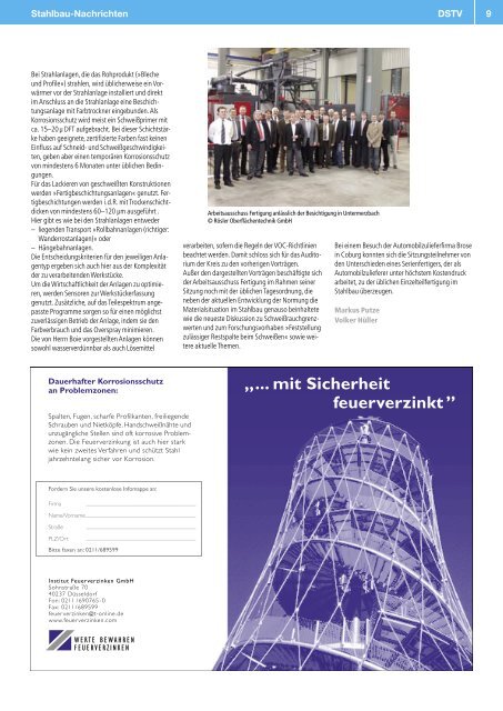 Stahlbau Nachrichten - Verlagsgruppe Wiederspahn