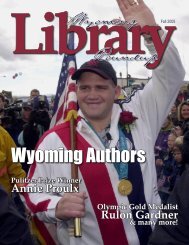 Fall 2005.indd - the Wyoming State Library