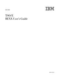 OS/390 TSO/E REXX User's Guide