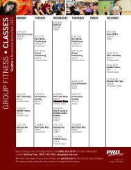 Seattle Classes - PRO Sports Club