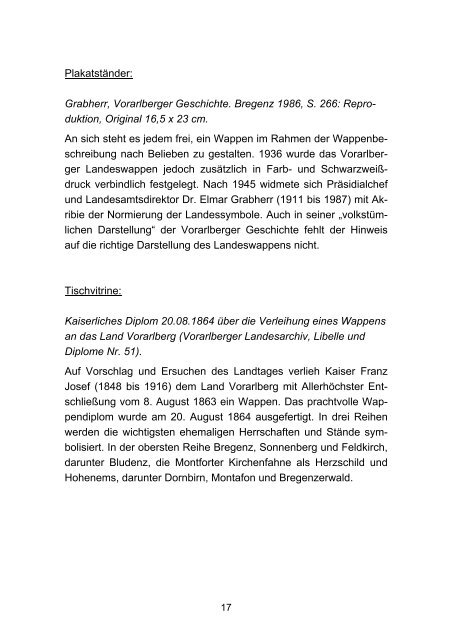 Ausstellungskatalog "VORARLBERGER LANDESSYMBOLE"