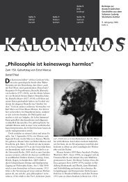 „Philosophie ist keineswegs harmlos“ - Salomon Ludwig Steinheim ...