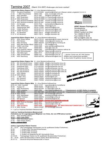 ADAC Hessen-Thüringen e.V. Sportabteilung ... - OAMC Reinheim