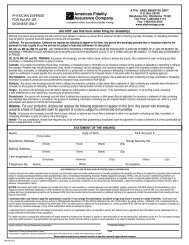 American Fidelity Physician Expense Claim Form - Waco ISD