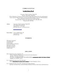 Fall 2005 - School of Education - The University of North Carolina ...