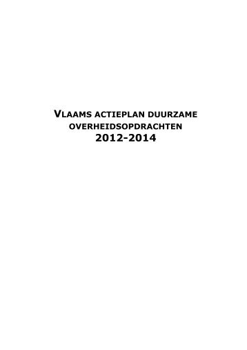 vlaams actieplan duurzame overheidsopdrachten - Bestuurszaken