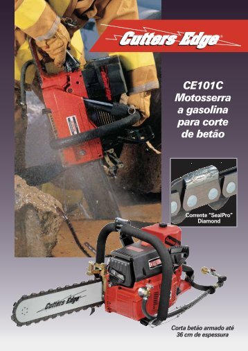 CE101C Motosserra a gasolina para corte de betÃ£o - Cutters Edge