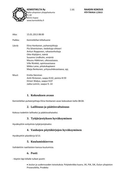 PÃ¶ytÃ¤kirja 1_2013.pdf - Kemistikilta