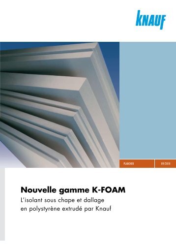 Nouvelle gamme K-FoAM - Doras