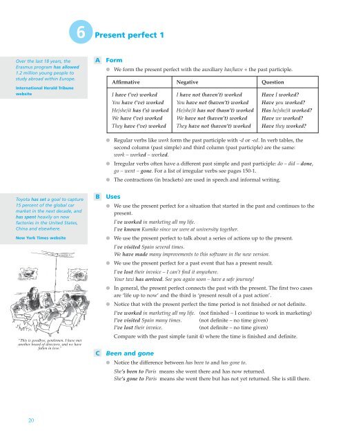 6 Present perfect 1 - Macmillan English