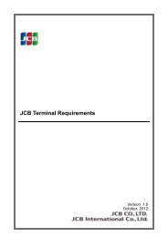 JCB Terminal Requirements - JCB Brand Partner