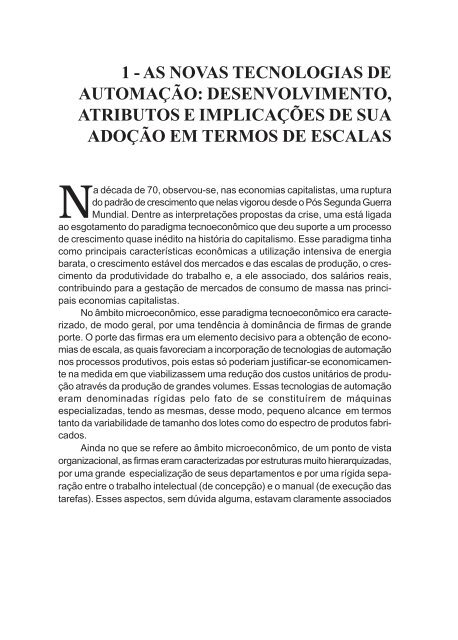 Novas tecnologias, trabalho e competitividade