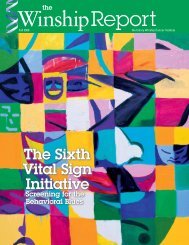 The Sixth Vital Sign Initiative - Winship Cancer Institute - Emory ...