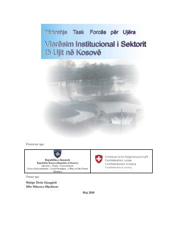 Raporti Final - VlerÃ«sim Institucional i Sektorit tÃ« Ujit nÃ« KosovÃ«