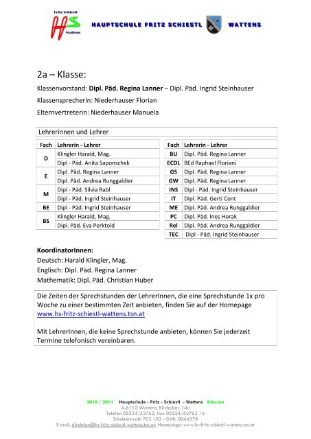 2a - Informationen.pdf - Fritz-Schiestl-Hauptschule