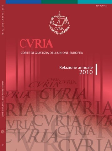 Relazione annuale - curia - Europa