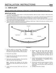 INSTALLATION INSTRUCTIONS â Summit Racing