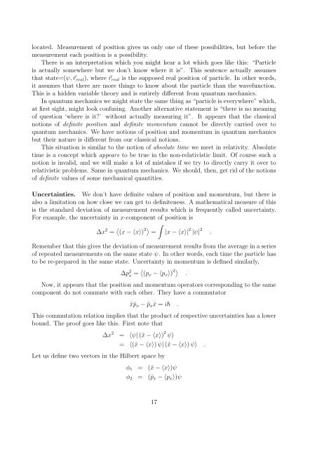 A Crash Course on Quantum Mechanics