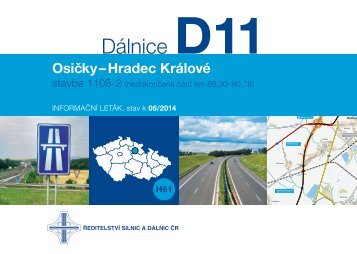 DÃ¡lnice D11 1105-2 OsiÄky-Hradec KrÃ¡lovÃ© - ÅeditelstvÃ­ silnic a dÃ¡lnic