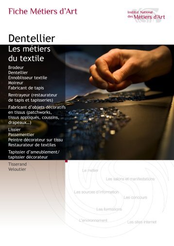 Dentellier - Institut National des MÃ©tiers d'Art