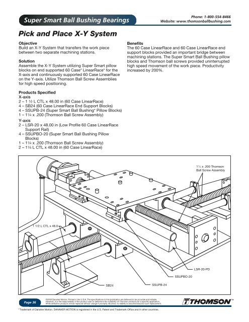 Super Smart Ball Bushing Bearing - Hollin Applications