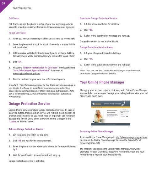 Customer Guide - visit site - Grande Communications