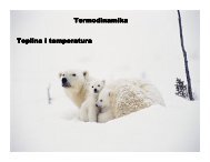 Termodinamika Toplina i temperatura