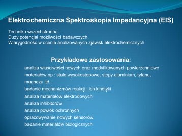 Elektrochemiczna Spektroskopia Impedancyjna (EIS) - Politechnika ...