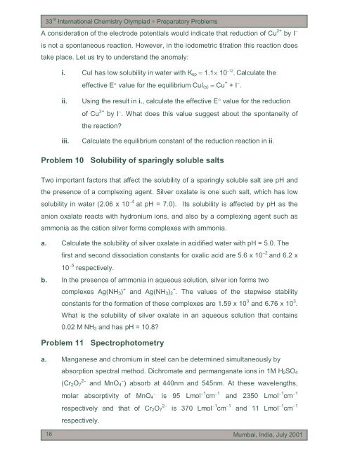 Problem 6 Atomic and molecular orbitals - PianetaChimica.it