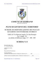 Scheda 8 - Comune di Sedriano