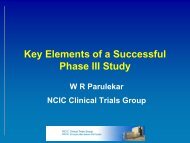 Key Elements of a Successful Phase III Study
