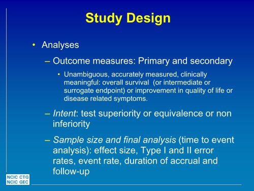 Key Elements of a Successful Phase III Study