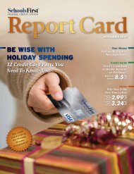 be wise with holiday spending - SchoolsFirst Federal Credit Union
