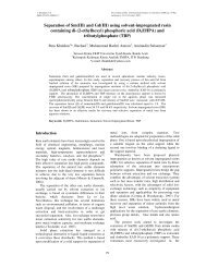 Separation of Sm(III) and Gd(III) using solvent-impregnated resin ...