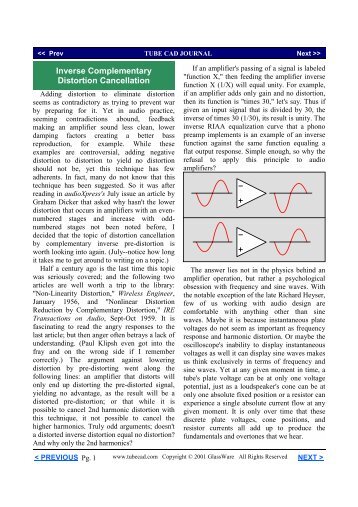 TubeCAD article - Tube CAD Journal