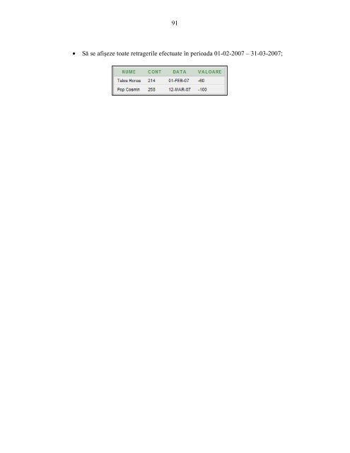 Capitolul IV Limbajul PL/SQL