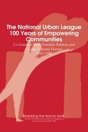 The National Urban League - The Human Spirit Initiative