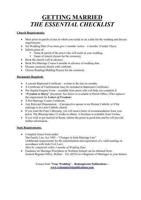 GETTING MARRIED THE ESSENTIAL CHECKLIST getting-married-the-essential-checklist