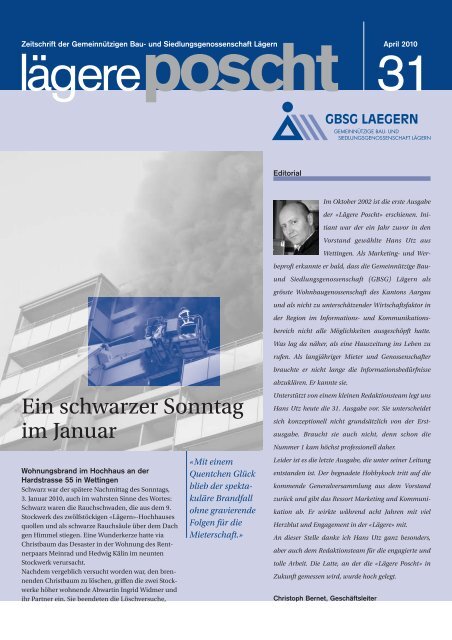 La gerePoscht_31 - GemeinnÃ¼tzige Bau- und ...