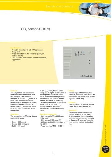 CO2 sensor (0-10 V) - J.E. StorkAir