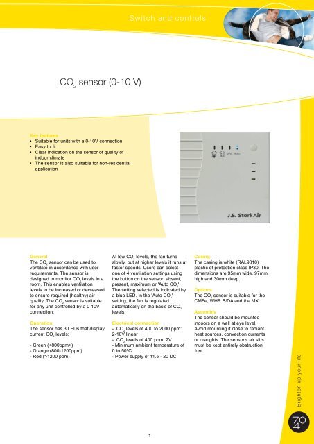 CO2 sensor (0-10 V) - J.E. StorkAir