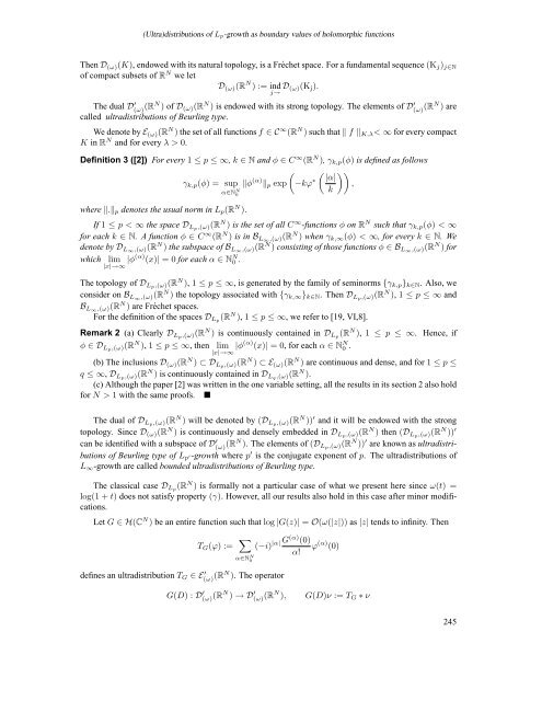 Holomorphic Functions