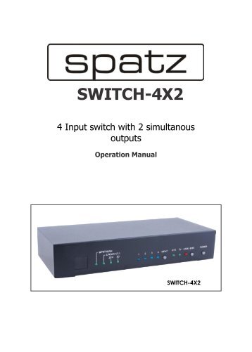 SWITCH-4X2 - Spatz