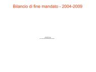 Bilancio di Fine Mandato - Anno 2009 - Comune di Biella